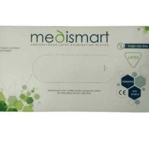 Medismart Ambidextrous Latex Examination Powdered Gloves - 100s
