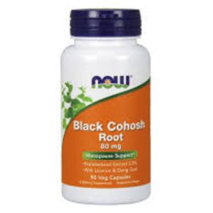 NOW Black Cohosh Root 80mg Capsules 90's