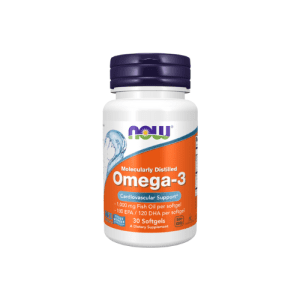 NOW Omega 3 Molecularly Distilled Softgels 30's