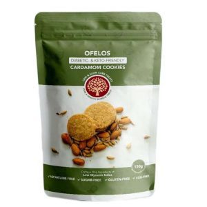 Ofelos Cardamon Flavoured Cookies - Diabetic and Keto Friendly