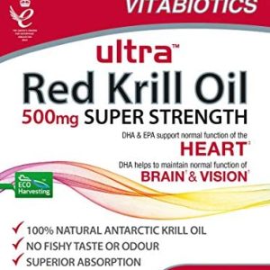Vitabiotics Ultra Red Krill Oil Capsules 30's
