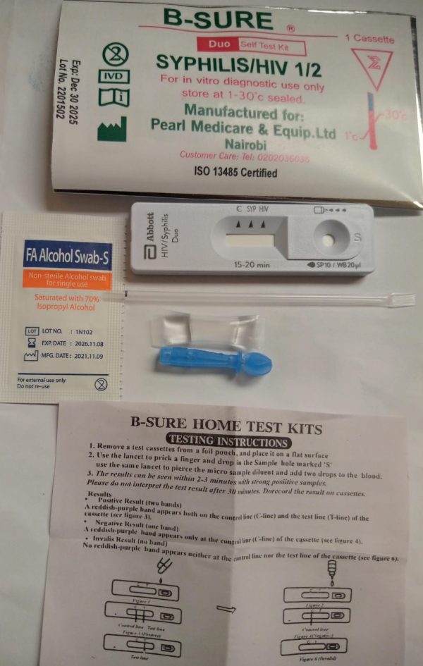 B-Sure Syphilis & HIV Self Test Kit - 1 piece - Image 2
